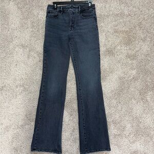 Good American Black Slim Bootcut Jeans